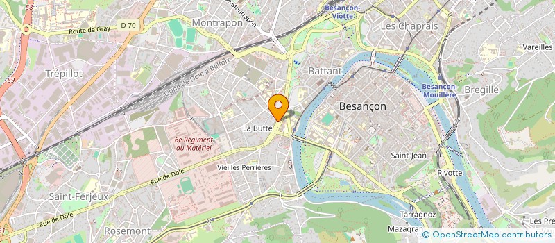 localisation de l'entreprise IRIS AUTISME à BESANCON