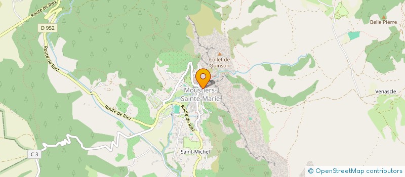 localisation de l'entreprise IRIS BONDIL  MOUSTIERS-SAINTE-MARIE