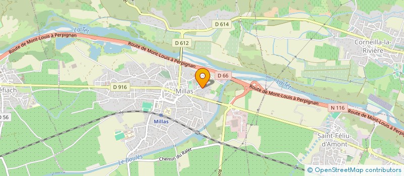 localisation de l'entreprise IRIS CHR  MILLAS