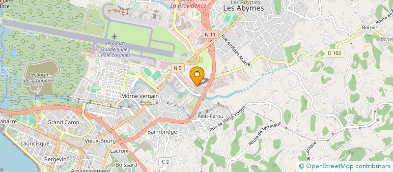 localisation de l'entreprise IRIS COURSES ET SERVICES à LES ABYMES