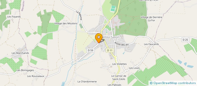 localisation de l'entreprise IRIS D'EAU  MENETOU-SALON