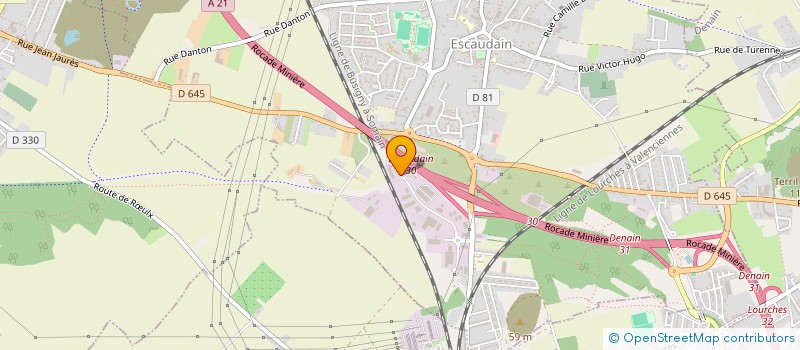 localisation de l'entreprise IRIS ENVIRONNEMENT INSERTION REGIE INTERCOMMUNALE SERVICES  ESCAUDAIN