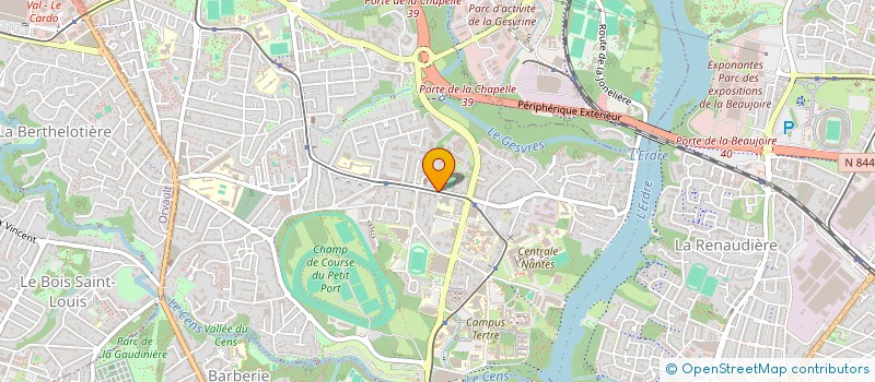 localisation de l'entreprise IRIS ET ASTREE à NANTES
