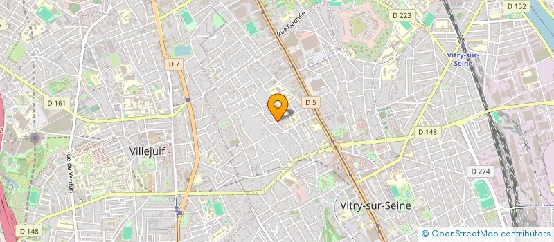 localisation de l'entreprise IRIS EXPANSION à VITRY-SUR-SEINE