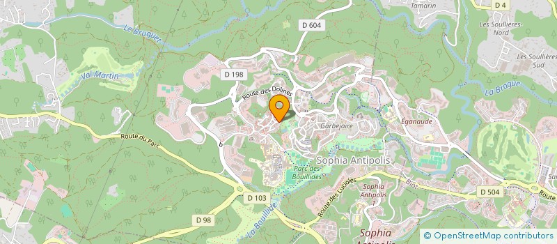 localisation de l'entreprise IRIS EXPERTISES à VALBONNE