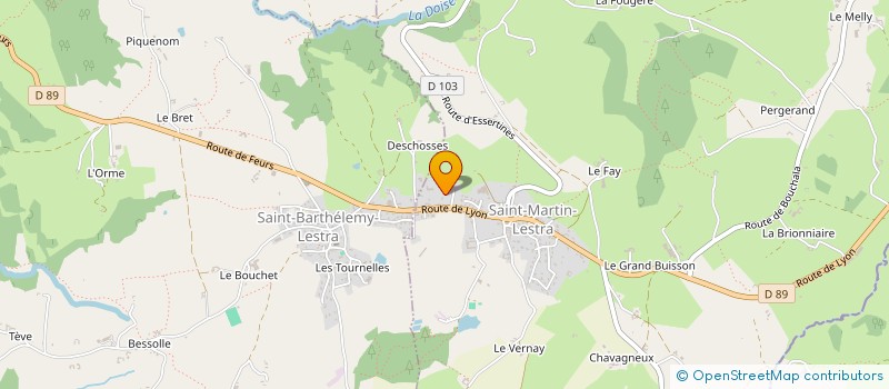 localisation de l'entreprise IRIS FINANCES à SAINT-BARTHELEMY-LESTRA