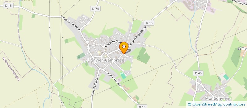 localisation de l'entreprise IRIS FRANCE à LIGNY-EN-CAMBRESIS