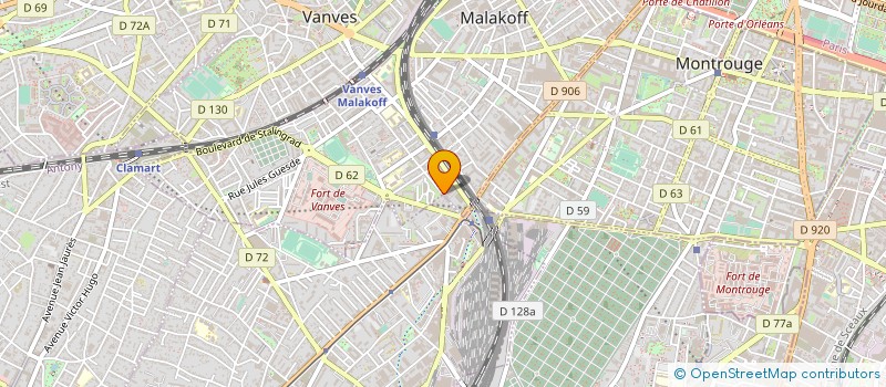 localisation de l'entreprise IRIS GESTION à MALAKOFF