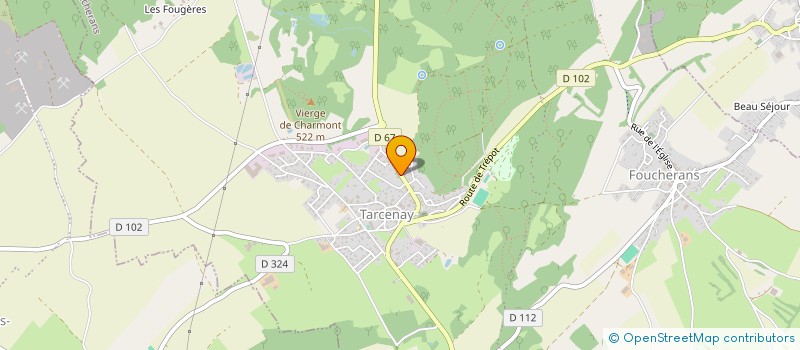 localisation de l'entreprise IRIS I  TARCENAY-FOUCHERANS