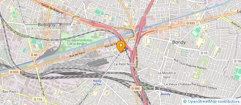 localisation de l'entreprise IRIS IMMO à NOISY-LE-SEC