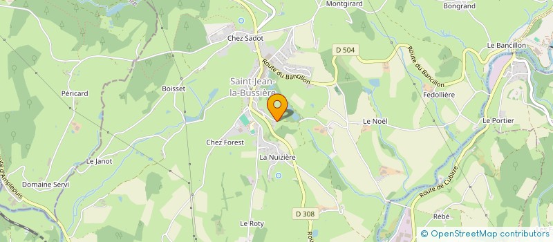 localisation de l'entreprise IRIS IMMO  SAINT-JEAN-LA-BUSSIERE