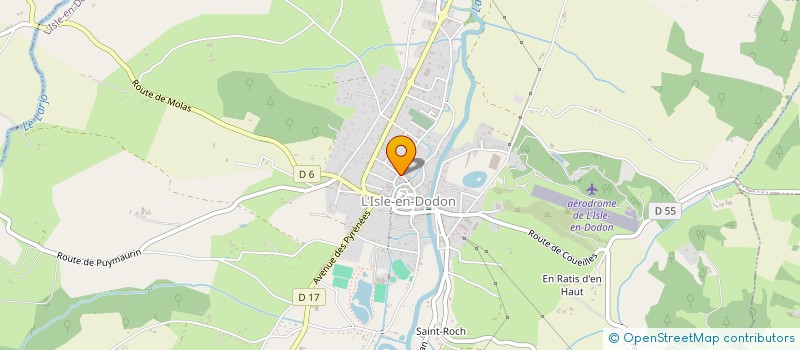 localisation de l'entreprise IRIS INNOVATION  L'ISLE-EN-DODON