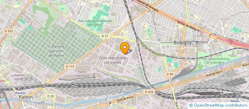 localisation de l'entreprise IRIS - MESSIDOR à BOBIGNY