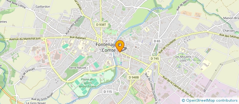 localisation de l'entreprise IRIS OPTIC à FONTENAY-LE-COMTE
