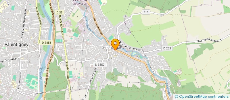 localisation de l'entreprise IRIS OPTIQUE  SELONCOURT