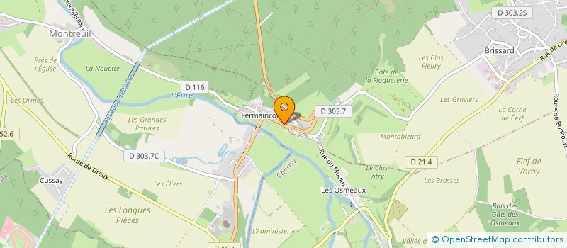 localisation de l'entreprise IRIS PEINTURES à CHERISY