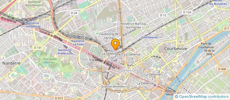 localisation de l'entreprise IRIS RESSOURCES HUMAINES à COURBEVOIE