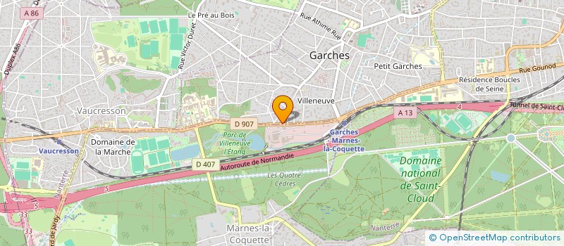 localisation de l'entreprise IRIS SARL à GARCHES