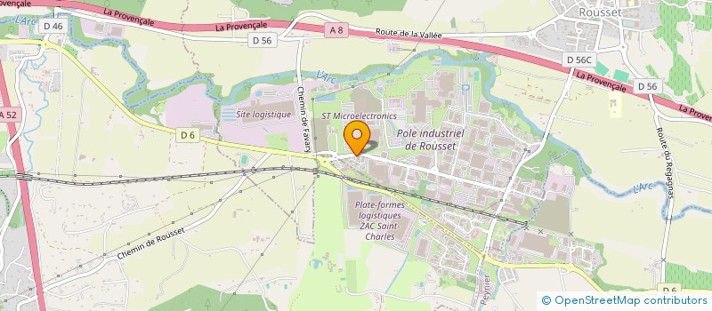 localisation de l'entreprise IRIS SERRE PV  ROUSSET