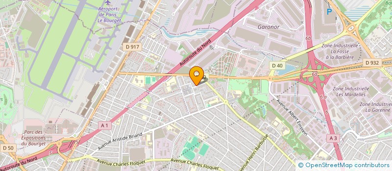 localisation de l'entreprise IRIS TAXI  LE BLANC-MESNIL
