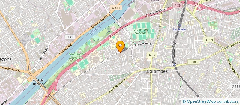 localisation de l'entreprise IRIS VISION  COLOMBES