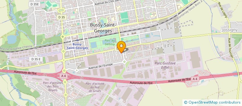 localisation de l'entreprise IRISAE CORP  BUSSY-SAINT-GEORGES