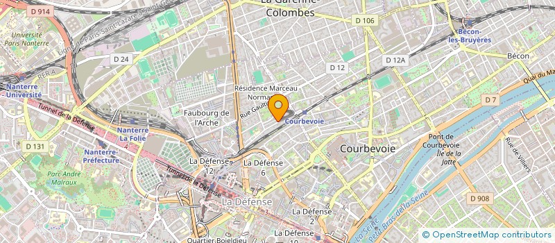 localisation de l'entreprise IRISAERO à COURBEVOIE