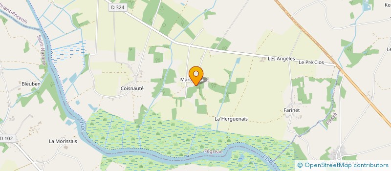 localisation de l'entreprise IRISE (INSTITUT DE RECHERCHE EN INGENIERIE SOCIO-ENVIRONNEMENTALE)  FEGREAC