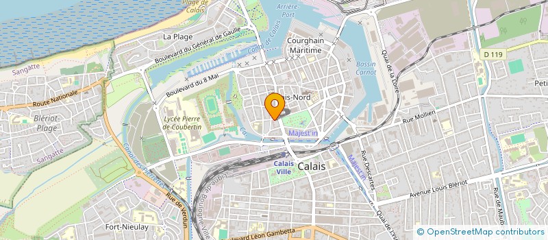 localisation de l'entreprise IRISH FROGS  CALAIS