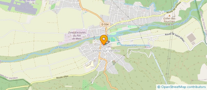 localisation de l'entreprise IRISH PUB LE 501  VINON-SUR-VERDON