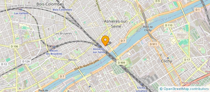 localisation de l'entreprise IRISI à ASNIERES-SUR-SEINE