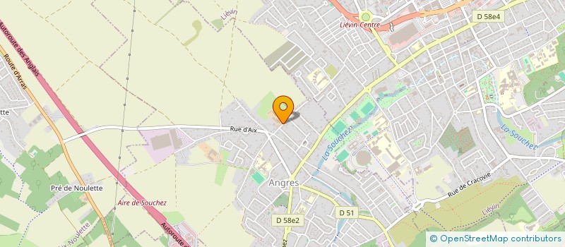 localisation de l'entreprise IRISIMMO à ANGRES