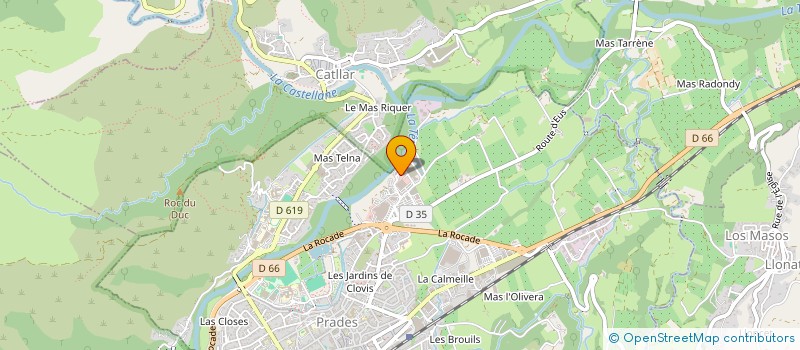 localisation de l'entreprise IRISIO  PRADES