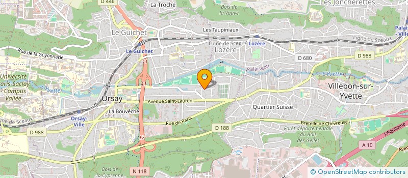 localisation de l'entreprise IRISKIUM à ORSAY