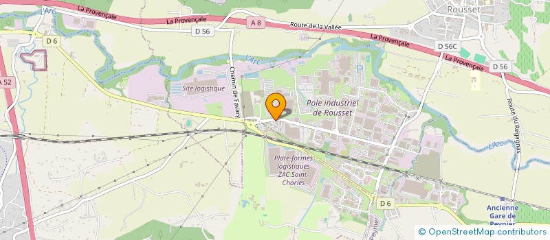 localisation de l'entreprise IRISOLAR 13  ROUSSET