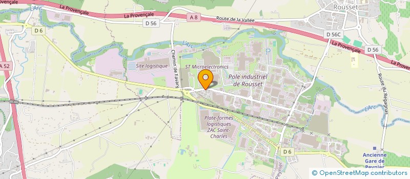 localisation de l'entreprise IRISOLAR 19  ROUSSET