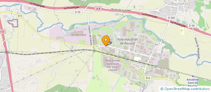 localisation de l'entreprise IRISOLAR 26  ROUSSET