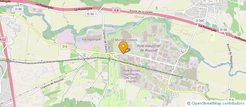 localisation de l'entreprise IRISOLAR 37  ROUSSET