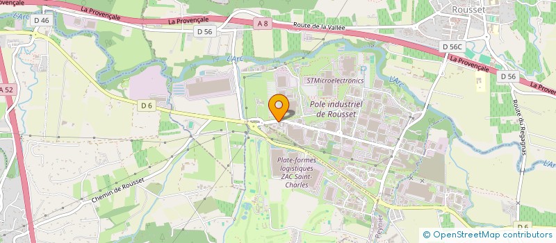 localisation de l'entreprise IRISOLAR 38  ROUSSET