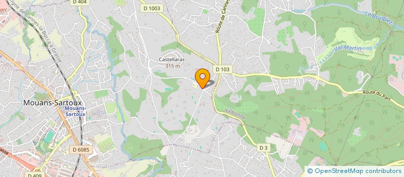 localisation de l'entreprise IRIXA  MOUANS-SARTOUX