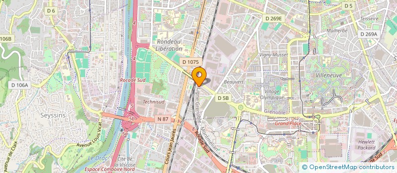 localisation de l'entreprise IRKA SENIORS à GRENOBLE