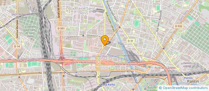 localisation de l'entreprise IRL  AUBERVILLIERS