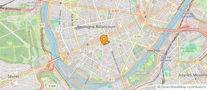 localisation de l'entreprise IRM ACCES ASSOCIATION à BOULOGNE-BILLANCOURT