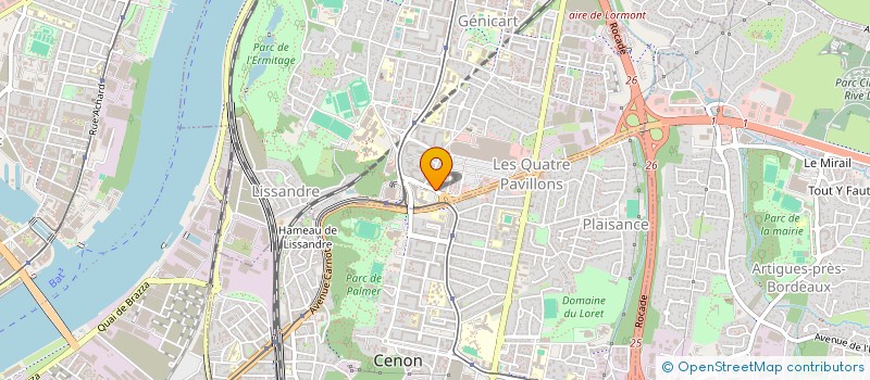 localisation de l'entreprise IRM BORDEAUX RIVE DROITE  LORMONT