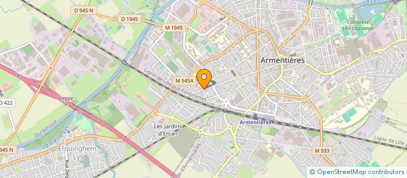 localisation de l'entreprise IRM FLANDRE LYS à ARMENTIERES