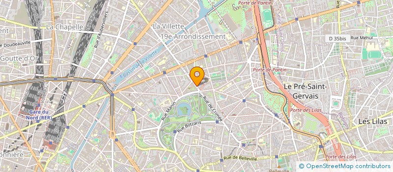 localisation de l'entreprise IRM MANIN CRIMEE  PARIS