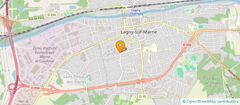 localisation de l'entreprise IRM MARNE LA VALLEE à LAGNY-SUR-MARNE