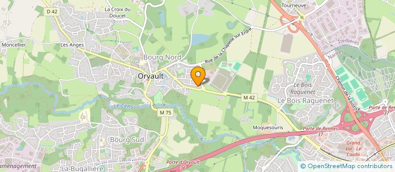 localisation de l'entreprise IRMA à ORVAULT