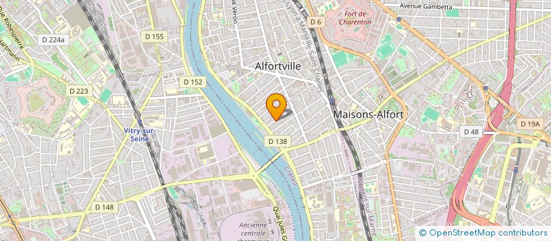 localisation de l'entreprise IRMAASCENSEUR à ALFORTVILLE