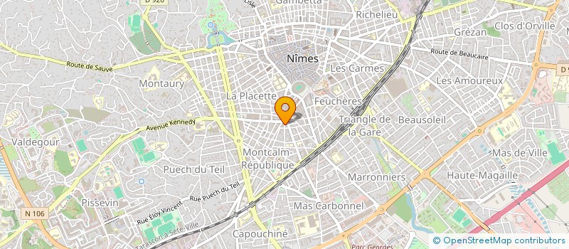 localisation de l'entreprise IRMAT LABEL  NIMES